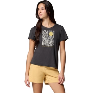 image:imageColumbia Womens Parsons Point Short Sleeve Scoop TeeBlack HeatherCanopy View