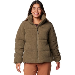 image:imageColumbia Womens Puffect Sherpa JacketStone Green