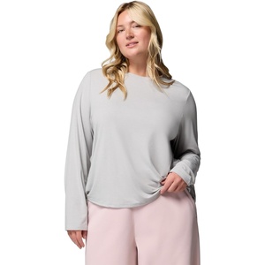 image:imageColumbia Womens Soft Stretch Long Sleeve TeeSmokey Haze Heather