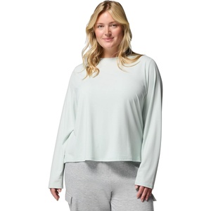 image:imageColumbia Womens Soft Stretch Long Sleeve TeeTea Light Heather