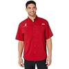 image:imageColumbia College Arkansas Razorbacks Collegiate Tamiami II Short Sleeve ShirtAla  Red Velvet