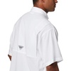image:imageColumbia College Arkansas Razorbacks Collegiate Tamiami II Short Sleeve ShirtAla  White
