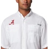 image:imageColumbia College Arkansas Razorbacks Collegiate Tamiami II Short Sleeve ShirtAla  White