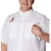 image:imageColumbia College Arkansas Razorbacks Collegiate Tamiami II Short Sleeve ShirtAla  White