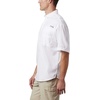 image:imageColumbia College Arkansas Razorbacks Collegiate Tamiami II Short Sleeve ShirtCle  White