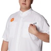 image:imageColumbia College Arkansas Razorbacks Collegiate Tamiami II Short Sleeve ShirtCle  White