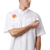image:imageColumbia College Arkansas Razorbacks Collegiate Tamiami II Short Sleeve ShirtCle  White
