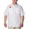 image:imageColumbia College Arkansas Razorbacks Collegiate Tamiami II Short Sleeve ShirtCle  White