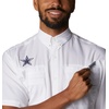 image:imageColumbia College Arkansas Razorbacks Collegiate Tamiami II Short Sleeve ShirtDc  White