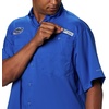 image:imageColumbia College Arkansas Razorbacks Collegiate Tamiami II Short Sleeve ShirtFla  Azul