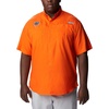 image:imageColumbia College Arkansas Razorbacks Collegiate Tamiami II Short Sleeve ShirtFla  Spark Orange
