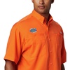 image:imageColumbia College Arkansas Razorbacks Collegiate Tamiami II Short Sleeve ShirtFla  Spark Orange