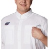 image:imageColumbia College Arkansas Razorbacks Collegiate Tamiami II Short Sleeve ShirtFla  White