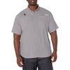 image:imageColumbia College Arkansas Razorbacks Collegiate Tamiami II Short Sleeve ShirtLsu  Columbia Grey