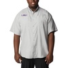 image:imageColumbia College Arkansas Razorbacks Collegiate Tamiami II Short Sleeve ShirtLsu  Columbia Grey