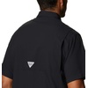 image:imageColumbia College Arkansas Razorbacks Collegiate Tamiami II Short Sleeve ShirtVt  Black