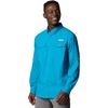 image:imageColumbia Mens Blood and Guts V Long Sleeve ShirtBlue Echo