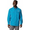 image:imageColumbia Mens Blood and Guts V Long Sleeve ShirtBlue Echo