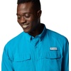 image:imageColumbia Mens Blood and Guts V Long Sleeve ShirtBlue Echo