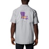 image:imageColumbia Mens Collegiate Slack Tide Camp ShirtLsu  Columbia Grey