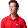 image:imageColumbia Mens Collegiate Slack Tide Camp ShirtUga  Bright Red