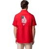 image:imageColumbia Mens Collegiate Slack Tide Camp ShirtUga  Bright Red