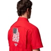 image:imageColumbia Mens Collegiate Slack Tide Camp ShirtUga  Bright Red