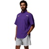 image:imageColumbia Mens Collegiate Tamiami Colorblock Short Sleeve ShirtLsu  Vivid PurpleYellow