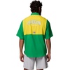 image:imageColumbia Mens Collegiate Tamiami Colorblock Short Sleeve ShirtUo  Fuse GreenYellow Glo