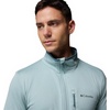 image:imageColumbia Mens Essential Hike Grid Fleece Half ZipCrushed Blue