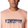 image:imageColumbia Mens Kwick Hike Graphic Short Sleeve TeeApricot FizzCsc Box Treeline