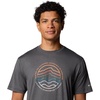 image:imageColumbia Mens Kwick Hike Graphic Short Sleeve TeeBlack HeatherPeaked Lifestyle