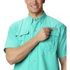 image:imageColumbia Mens PFG Bahama II Short Sleeve Fishing ShirtBright Aqua
