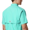 image:imageColumbia Mens PFG Bahama II Short Sleeve Fishing ShirtBright Aqua