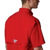 image:imageColumbia Mens PFG Bahama II Short Sleeve Fishing ShirtRed Spark