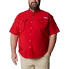 image:imageColumbia Mens PFG Bahama II Short Sleeve Fishing ShirtRed Spark
