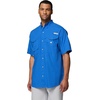 image:imageColumbia Mens PFG Bonehead Short Sleeve Fishing ShirtVivid Blue