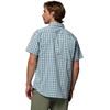 image:imageColumbia Mens PFG Harbor Peak Short Sleeve ShirtCollegiate Navy Driftnet Plaid