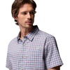 image:imageColumbia Mens PFG Harbor Peak Short Sleeve ShirtDockside Blue Channel Plaid