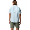 image:imageColumbia Mens PFG Harbor Peak Short Sleeve ShirtMarine Light Micro Gingham