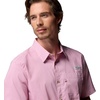 image:imageColumbia Mens PFG Harbor Peak Short Sleeve ShirtRosette Micro Gingham