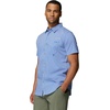 image:imageColumbia Mens PFG Harbor Peak Short Sleeve ShirtVivid Blue Gingham
