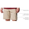image:imageColumbia Mens Silver Ridge Utility Cargo ShortAncient Fossil