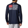 image:imageColumbia Terminal Tackle PFG Fish Flag Long SleeveCollegiate NavyRed Spark