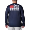 image:imageColumbia Terminal Tackle PFG Fish Flag Long SleeveCollegiate NavyWhite Alaska Fish