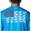 image:imageColumbia Terminal Tackle PFG Fish Flag Long SleeveCompass BlueWhite Offshore Fish