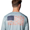 image:imageColumbia Terminal Tackle PFG Fish Flag Long SleeveCrushed BlueFaded Peach Trout  Flies