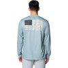 image:imageColumbia Terminal Tackle PFG Fish Flag Long SleeveCrushed BlueLemon Wash Inshore Slam