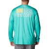 image:imageColumbia Terminal Tackle PFG Fish Flag Long SleeveElectric TurquoiseSun Glow