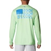 image:imageColumbia Terminal Tackle PFG Fish Flag Long SleeveLime GlowVivid Blue